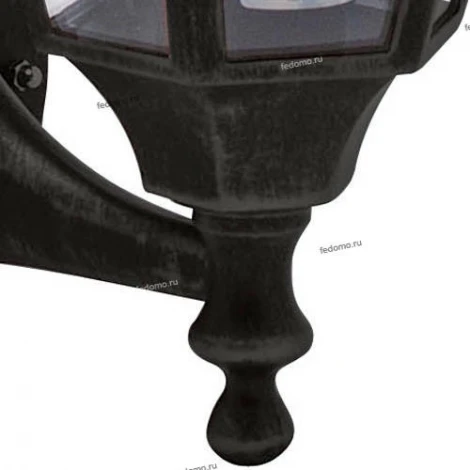 Светильник настенный уличный Horoz Leylak, 1 плафон, черный с прозрачным