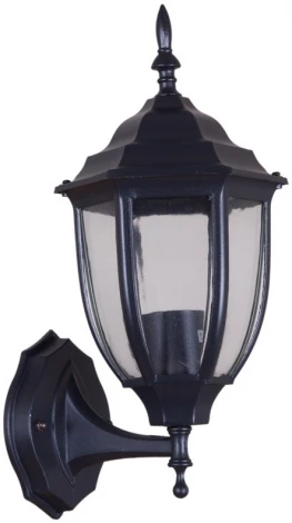 Настенный фонарь уличный Reluce 00837-0.2-001SW BK (220V, фонарь, IP44)