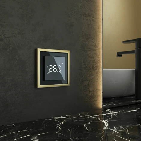 Рамка на 1 пост Baguette (черный/латунь) Werkel W0012852 (a060239)