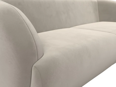 Диван прямой Лига-041 (Бежевый/Микровельвет) Лига Диванов арт.122192