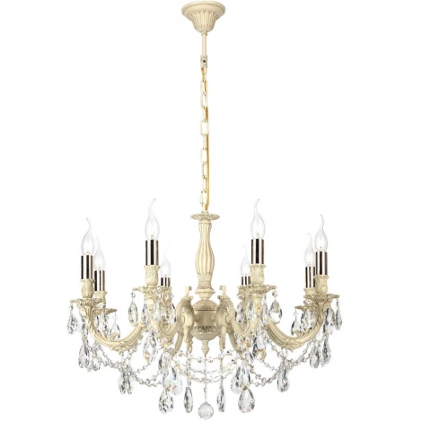 Подвесная люстра Lucia Tucci Firenze 141.8 cream white (220V, на цепи, подсвечник, свеча)