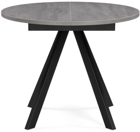 Деревянный стол Notta Трейси 90(120)х90х75 бетон / черный 533167