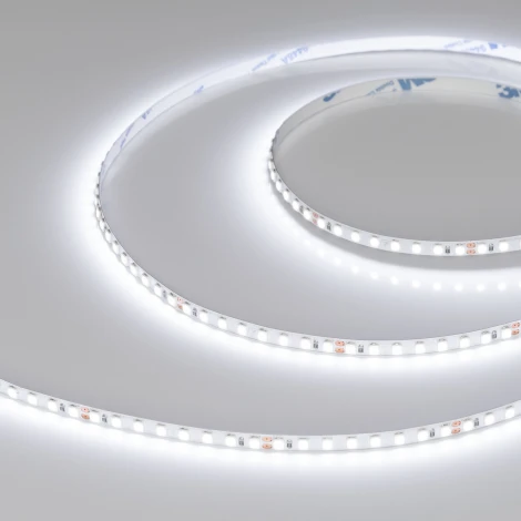Светодиодная лента RT-A160-5mm 24V White6000 (9.6 W/m, IP20, 2835, 5m) (Arlight, Открытый) 037802