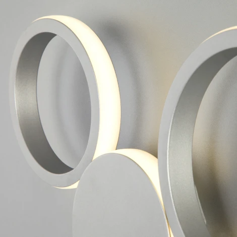 Настенный светильник Eurosvet Rings 40141/1 LED серебро