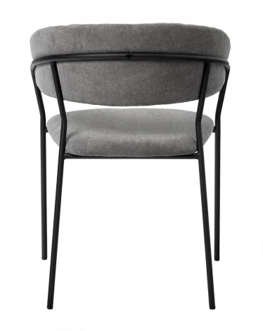 Комплект из 2-х стульев Turin серый вельвет с чёрными ножками Bradexhome арт.FR 0556P