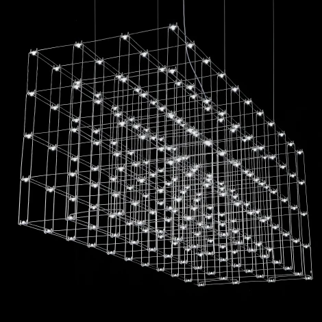 Подвесная люстра Quasar Cosmos Square LED pendant light ImperiumLoft 40,244 (252290-22)