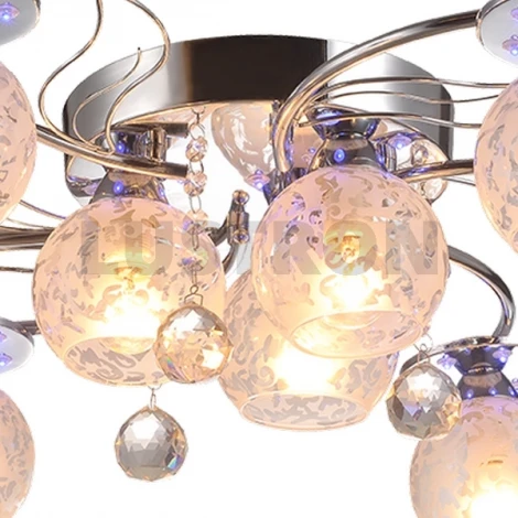 Потолочная люстра IDLamp Ottawa 221/9PF-Chrome