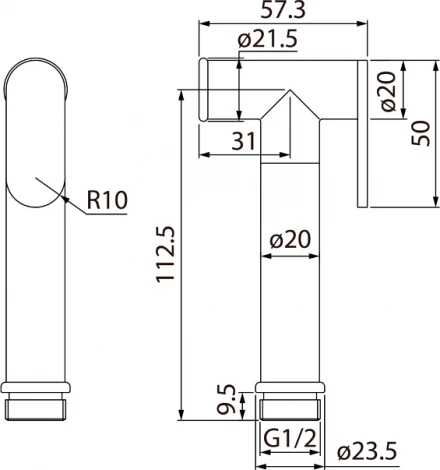 Гигиенический душ IDDIS Bidet Hand Shower 020BBLGi20 черный