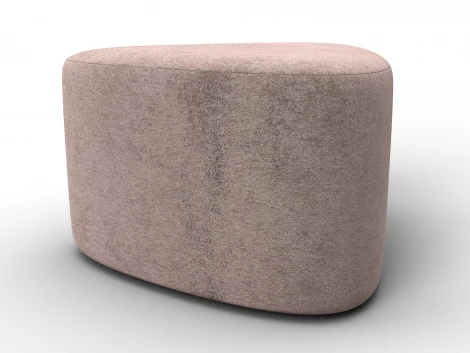 Пуф 004 (ДСП,Фанера/Пластик/Велюр/Бежевый) Лига Диванов 132363