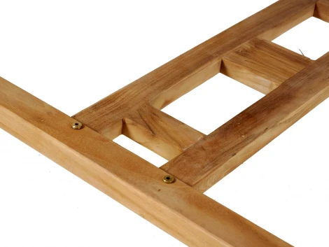 Стол круглый раздвижной Nairobi (Массив тика/Бежевый) ОГОГО Обстановочка! арт.889243