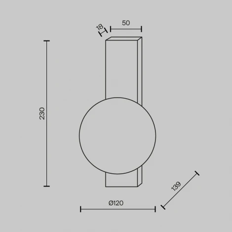 Бра Maytoni Lunella MOD470WL-01BS