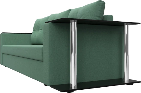 Диван прямой Атланта Лайт со столом справа Лига Диванов (Рогожка) арт.126160