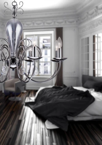 Подвесная люстра Arti Lampadari Lazzaro E 1.1.8 NB (220V, на цепи, подсвечник, свеча)