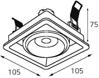 Точечный светильник встраиваемый Italline DE DE-311 white (220V)