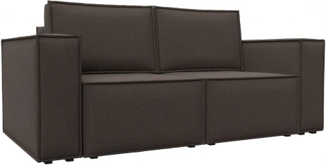 Диван прямой Куба мини (Коричневый/Рогожка) Лига Диванов арт.121890