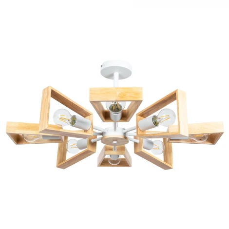 Потолочная люстра на штанге Arte Lamp Brussels A8030PL-8WH