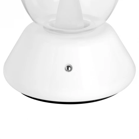 Настольная лампа диммируемая 10W 3000K прозрачный/белый Lightstar Uovo III 807906