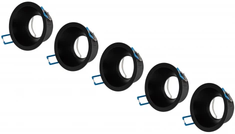 Встраиваемый точечный светильник ЭРА KL126 BK Set 5