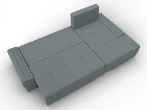 Диван угловой Лига-119 угол правый (ДСП,Брус,Фанера,ЛДС,Рогожка/Серый) Лига Диванов 137086