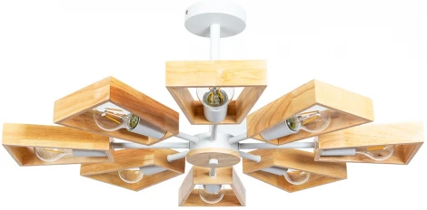 Потолочная люстра на штанге Arte Lamp Brussels A8030PL-8WH