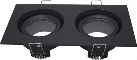 Встраиваемый светильник ST Luce ST255.428.02 Черный GU10 2*50W IP65 (220V)