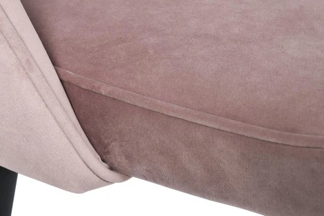 Обеденный стул Garda Decor 30C-1228F LPI (Черный/Пыльно-розовый)