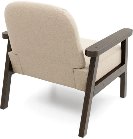 Кресло Arsko Флори венге велюр бежевый