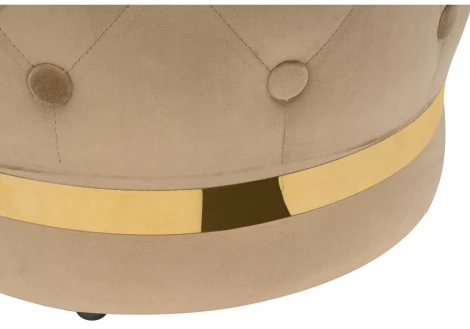 Пуфик Woodville Brot-П dark beige 11740