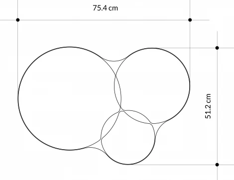 Зеркало настенное GORA MIRROR LEVE (Металл/Черный) арт.LEV01141