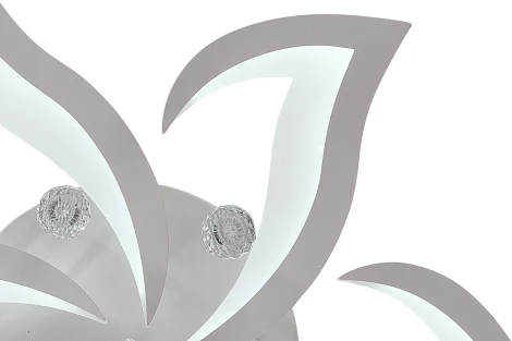 Потолочная светодиодная люстра с пультом и управлением смартфоном 120W Olimp LED LAMPS 81238 Natali Kovaltseva (регулировка яркости, 220V, подвески, цветы)