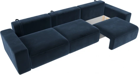 Диван прямой Лига-036 НПБ Классик Лонг Лига Диванов (Велюр) арт.127676