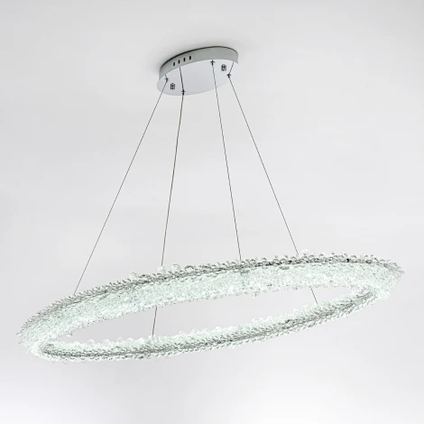 Подвесной светильник светодиодный хрустальный с пультом с регулировкой цветовой температуры и яркости Modelux MODESTYLE MS.5004.1200 CR