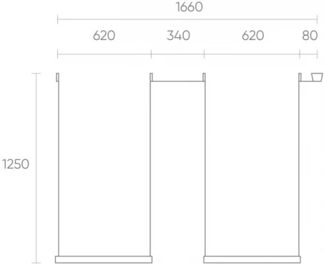 Комплект ременной трековой системы Denkirs Belty Set DK55SET04-02-BR (LED, 48V)
