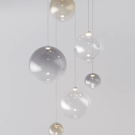 Подвесной светильник каскадный Eurosvet Wonder 50230 LED хром (на проводе)