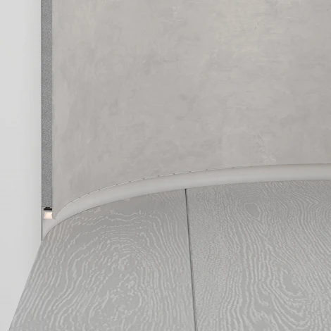 Профиль PLINTUS-FANTOM-BENT-H20-SIDE-2000 WHITE (Arlight, Алюминий) 043674