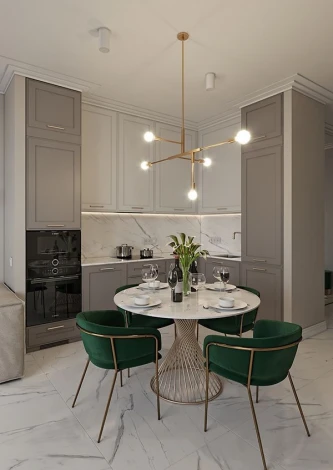 Стул Whispered Fusion Hesby Велюр/Зеленый арт.HSBI_DC72_green