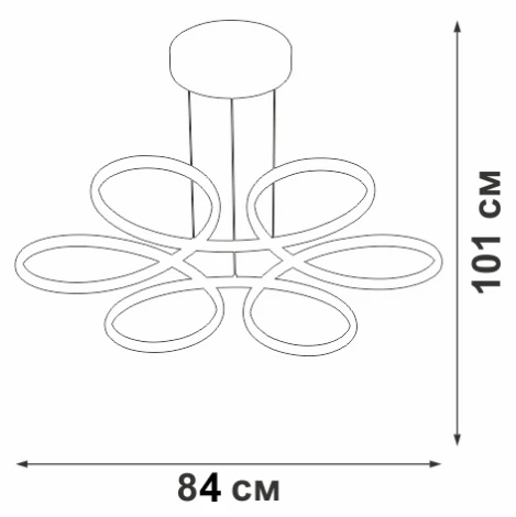 Подвесной светильник Vitaluce V04610-13/6S (LED, 220V, на тросе)