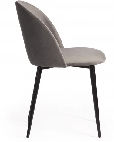 Стул MONRO (mod. 710) ткань/металл, 56х51х80 см, высота до сиденья 47 серый barkhat 26/черный Tetchair 14328