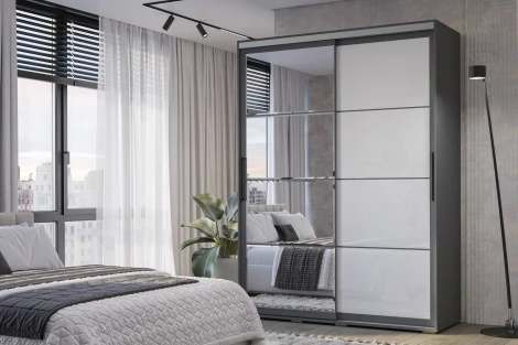 Шкаф БТС-купе ШКК-06 Крафт-6, Графит