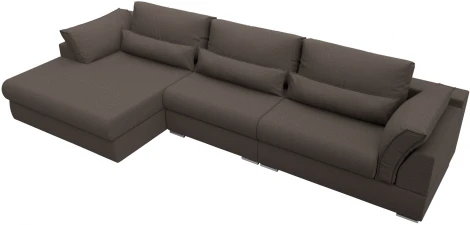 Диван угловой Пекин Long угол левый Лига Диванов (Рогожка) арт.122940L