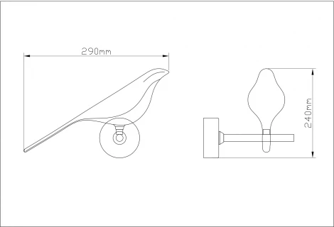 Бра Divinare Summer 1188/06 AP-6 (LED, 220V, птички)