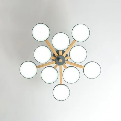 Потолочная люстра Wi-Fi на штанге Turna L10 Grey By ImperiumLoft Turna-B01 (LED, 220V, голосовое управление, умный дом - Алиса)