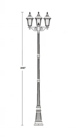 Наземный фонарь Oasis Light Munich 2 S 79760SВ