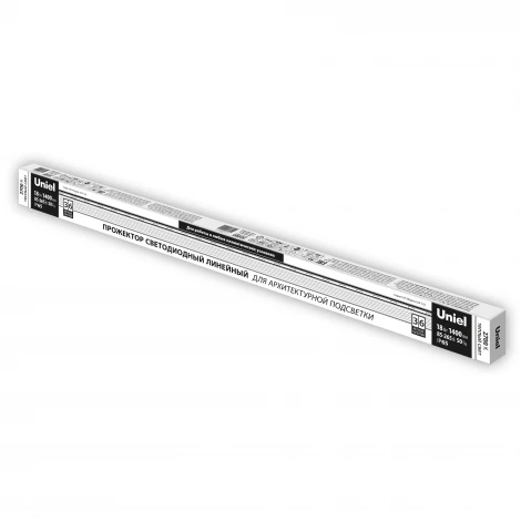 Архитектурная подсветка светодиодная линейная ULF-L52-18W/2700K/L100 220V IP65 Uniel SILVER