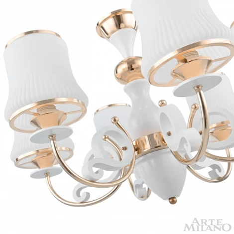 Подвесная люстра Arte Milano Florentia-1097 301097/6 Wh/Gd (220V, на цепи)