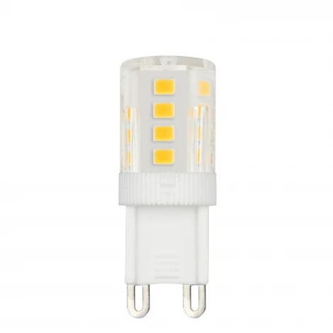 Лампа светодиодная, прозрачная. теплый белый свет 3000K Volpe Optima LED-JCD-4,5W/3000K/G9/CL/SLS