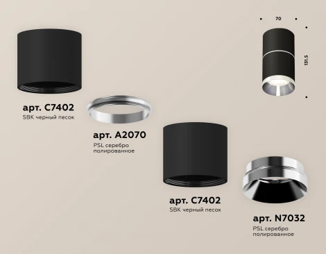 Накладной точечный светильник Ambrella Techno Spot XS7402141 (220V, круглые)