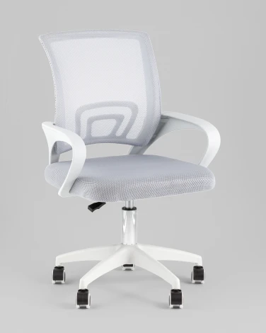 Кресло офисное TopChairs Simple SN серый пластик белый TopChairs УТ000042081