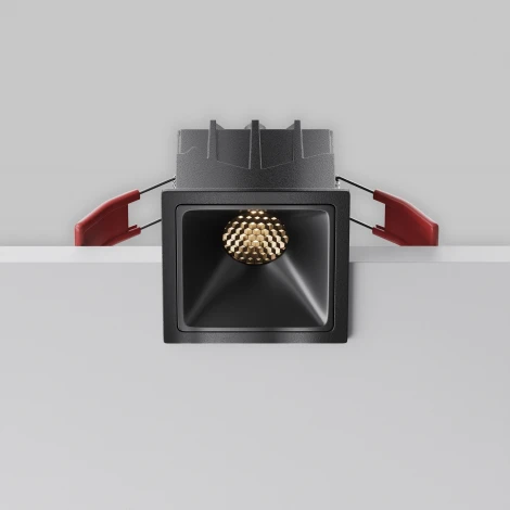 Встраиваемый светильник Maytoni Alfa LED DL043-01-10W3K-SQ-B-1 (220V)