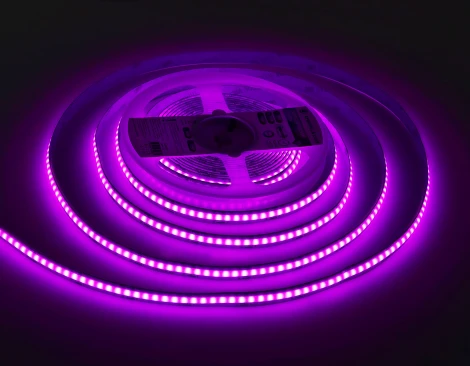 Светодиодная лента RGB COB 576Led/ 14W m/ 24V IP20 RGB/ 5m*10mm*3mm (4 конт.) Ambrella Illumination GS4951